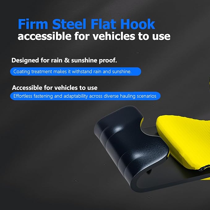 4 inch x 30' Straps for Flatbed Trailer (10 Pack), Heavy Duty Tie Down w/Flat Hooks 18,000lbs Break Strength, WLL# 6000lbs, Winch Straps for Flatbeds, Trucks, Trailers, Farms, Rescues, Tree Saver