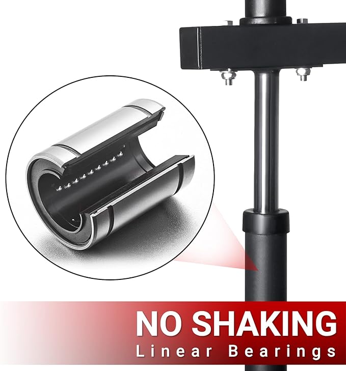 GMWD Vertical Leg Press Machine, Leg Strength Training Machine with Linear Bearing, Lower Body Special Machine Home Gym