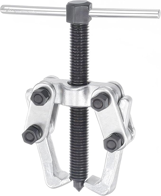 2 Jaw 2.25in/60mm Universal Bearing Gear Pullers Heavy Duty Extractor Tool,High Carbon Steel Puller,Adjuestable Removal Kit Type for Bearings/Flywheels/Pulleys Remove