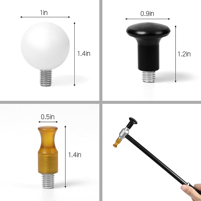 WHDZ Paintless Dent Repair Tools Dent Removal Hammer Tap Down Tools Repair Hammer for Auto Body Hail Damage Dent Remover