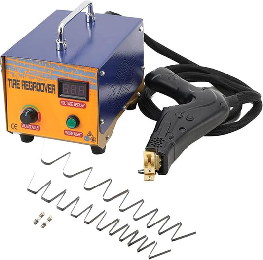 1000W Tire Groover Machine, 110V Rubber Tire Regroover Machine Tire Grooving Tool Iron Tire Groover Cutter with 20 pcs Blades Tire Groover Heated Machine for Rubber and Tires