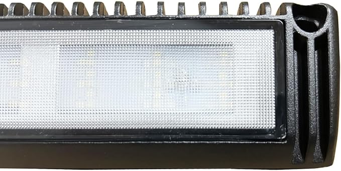 RV LED Porch Exterior Lights, 9 inch Down Angle Flood Beam Awning Utility Light, 3000K Warm-White 12V/24V DC 1800 Lumen, Black Finish Aluminum Housing, for RVs Trailers Campers, 1 Pack