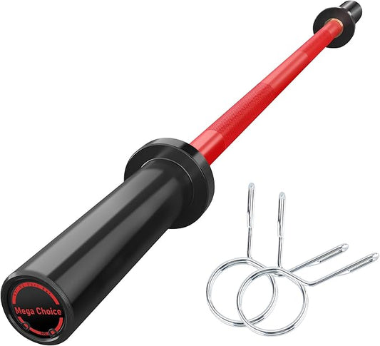 GaveeLife Olympic Barbell, 7FT/4FT Weight Bar For Weightlifting and Powerlifting 45lb, Olympic Bar for 1500lbs/700lbs/500lbs Capacity, Weight Bar Fit 2” Standard Weights