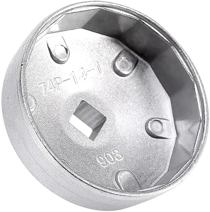 74mm 14 Flute Aluminum Oil Filter Wrench Socket Remover Tool Compatible with B MW Be nz AU DI