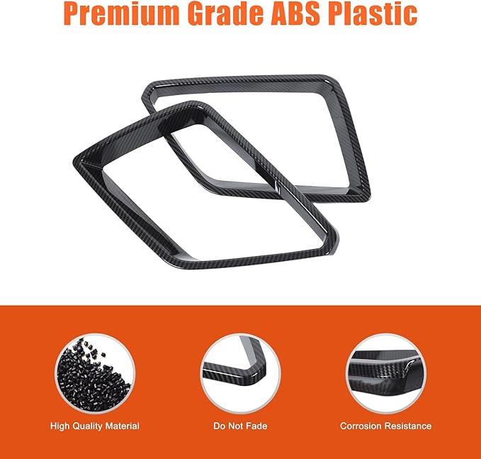 Car Front Bumper Grille Cover Trim Compatible with Pontiac G8 08-09/Holden Commodore 06-12 ABS Front Grille Bumper Grill protective cover decorative accessories (Carbon fiber)