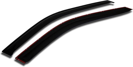 TuningPros WD-803 Tinted Smoke Out-Channel Window Visor Deflector Rain Guard 4-pc Set