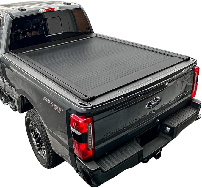 Syneticusa AR Automatic Retract Hard Tonneau Cover Fits 2008-2026 Ford F-250/350 Super Duty 6' 10" (81.8") Truck Bed Waterproof Off Road Retractable