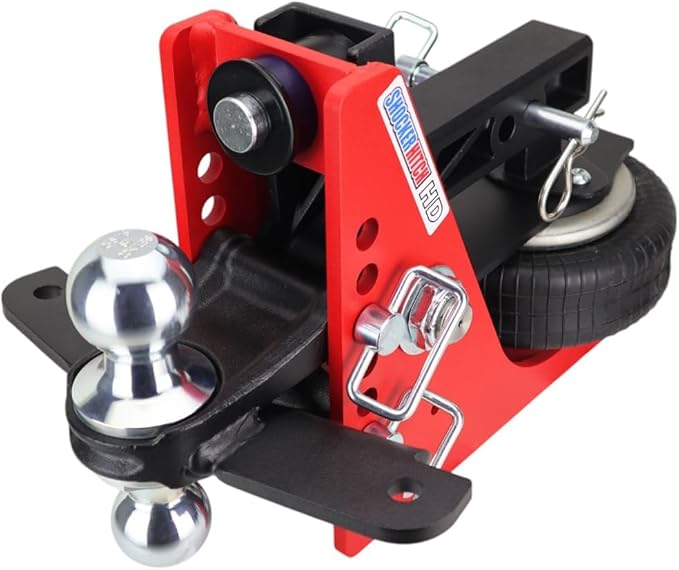 Shocker HD Combo Air Hitch & Sway Control Towing Kit, Fits 2" Hitch Chrome Combo 2" & 2-5/16" Balls