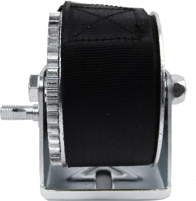 600lbs Hand Winch Heavy Duty Boat Trailer Winch Two-Way Ratchet Gear Crane Weight Translating Hand Crank Winch with 5m Nylon Strap for ATV Truck Towing Rope Winch