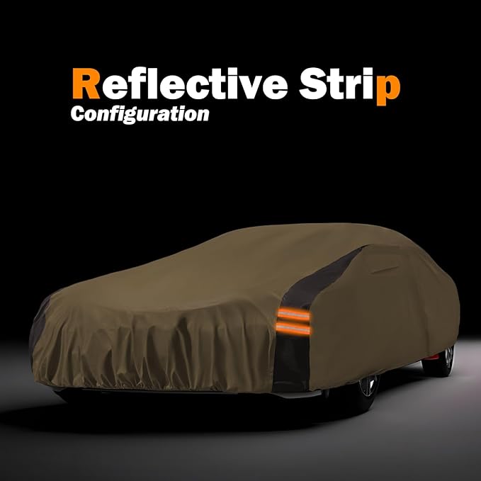 Silverado Car Cover Compatible with Chevrolet Silverado (2000-2024),Outdoor Waterproof Anti-UV Car Covers Rain Sun Snow Protection with Zipper and Windproof Buckle