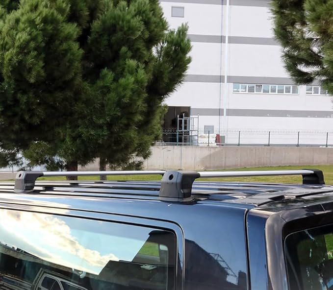 for BMW 3 Serisi G20 2018-2024 Premium Aluminum Roof Rack Cross Bars Luggage Carrier Ideal for Camping, Skiing, Biking, and Cargo Transportation Canoe Surf Ski Snowboard Camping Black Color