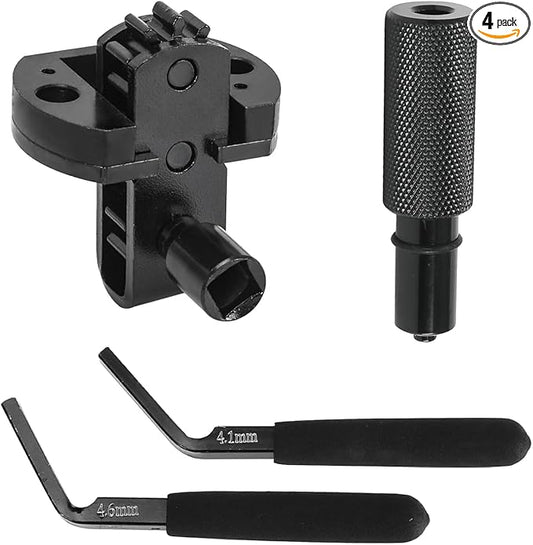 for Detroit Diesel DD13 DD15 DD16 Engine Brake Adjustment Tool 4.6mm&4.1mm Engine Barring Tool TDC Locating Pin W470589042300 J-46392 W470589001500 (4 PCS)