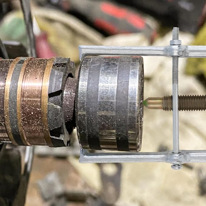 ChgImposs 8 Inch Two Jaw Bearing Puller Tool, Adjustable Carbon Steel Gear Pulley & Flywheel Remover Kit for Motorcycle, Car & Machine Use