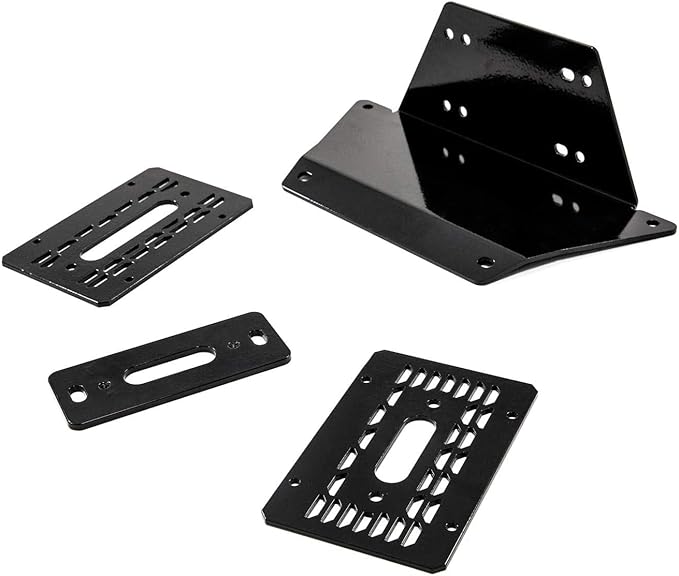 SuperATV Winch Mounting Plate Compatible with Polaris Ranger Models (See Fitment) | Polaris Winch Mount Compatible with Many Other OEM and Aftermarket Winches