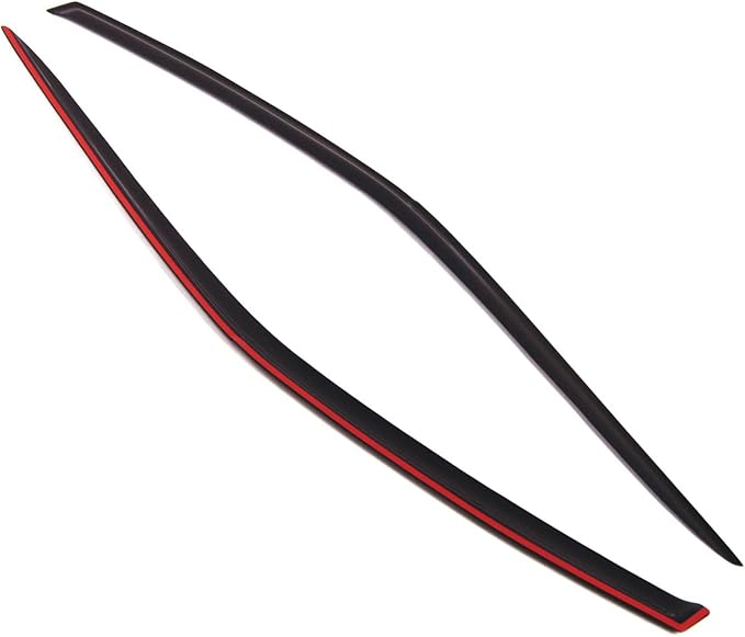 TuningPros Outside Mount Window Vent Visors Rain Guards Compatible with Pontiac Firebird Coupe 1993-2002 | Side Window Wind Deflectors Rain Shields | Smoke Tinted, 2 Pcs Set, DGWV-060-2