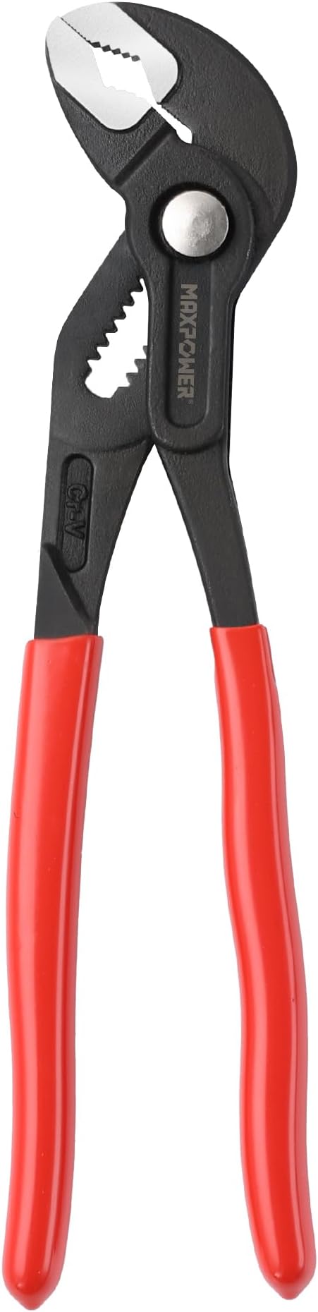 MAXPOWER 10 inch Water Pump Pliers, with 1.2 inch Jaw Capacity Opening Push Button Lock Pliers