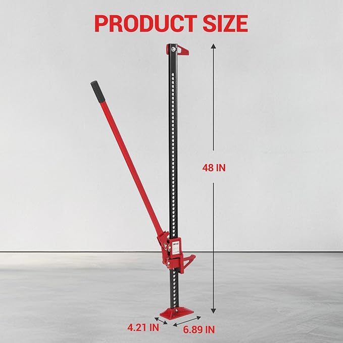 3 Ton Heavy Duty Farm Jack, 7000 Lb Capacity Ratcheting Off Road Utility Farm Jack for ATVs, Utility Vehicles, Off-Road Vehicles, Tractors, Trucks