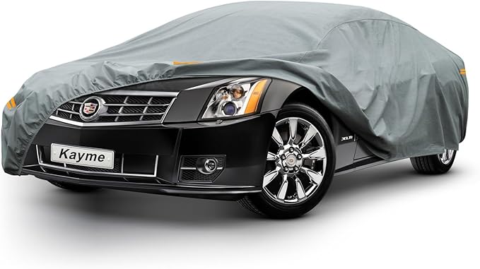 Kayme Heavy Duty Car Cover Custom Fit Cadillac XLR (2003-2009) Waterproof All Weather for Automobiles, Full Exterior Covers Sun Rain UV Protection.（Deliver About 3-10 Days）