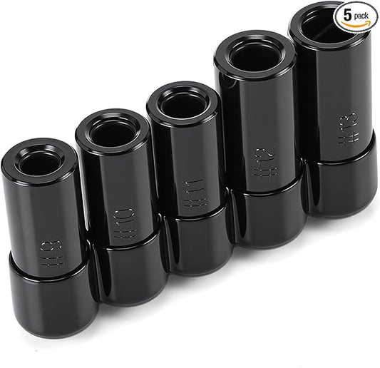 71670 Large Tap Socket Set 5pcs, Fit 5/8", 11/16", 3/4", 7/8" and 1" (16mm-25mm) Taps, Sockets Adapter Wrench Set #9, #10, #11, #12, #13