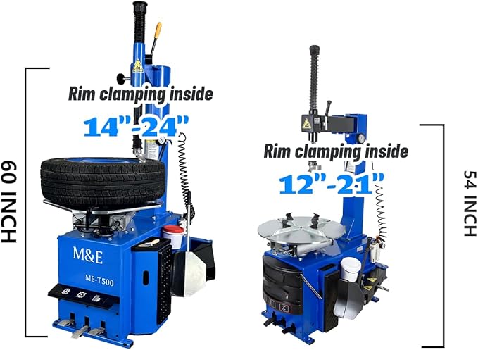 ME-T500 2.0HP 24 Inch Tire Changer Machine Wheel Tire Changer Swing Arm
