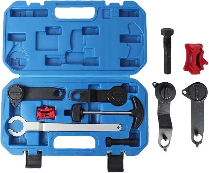 Engine Camshaft Tool Set, 6PCS Timing Belt Tool Kit for VAG EA211 1.0L 1.2L 1.4L 1.6L FSI TSI TFSI Petrol Engine Compatible with VW Audi A3 /Golf 7/New Jetta/Skoda/Santana/LaVida