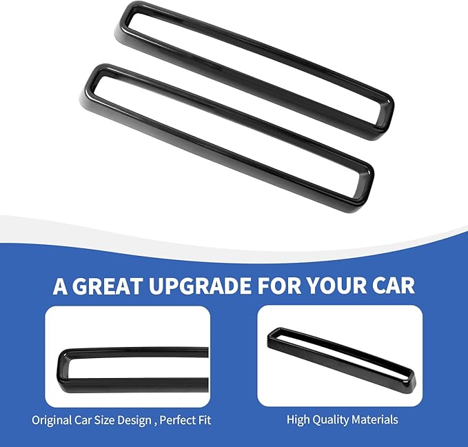 Front Grille Inserts Grill Guard Compatible with 2015-2023 Dodge Challenger Exterior Accessories, Black