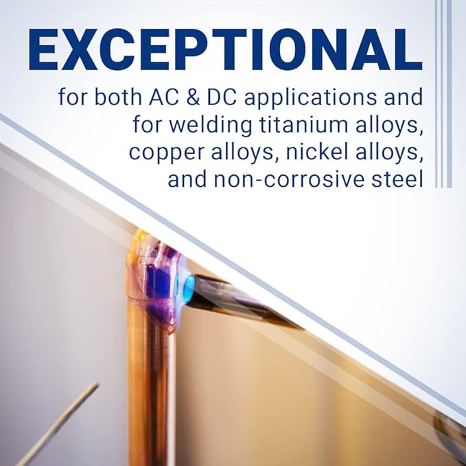 Midwest Tungsten Service TIG Welding Tungsten Electrodes 10-Pack (Gold - 1.5% Lanthanated Tungsten (WL15/EWLa-1.5), 3/32")