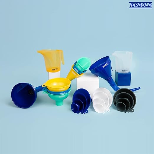 Automotive Flex Funnel with Hose | Wide Mouth Flexible Oil Funnel for Automotive Use - Gas, Transmission Fluid, Car Fuel, Oil Change (Grey)