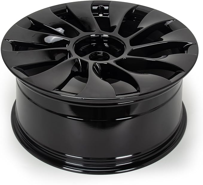 New 20'' x 9'' Aluminum Alloy Replacement for OE Wheel Rim Compatible with Model 3 2021-2022 - Direct Fit Machined Black