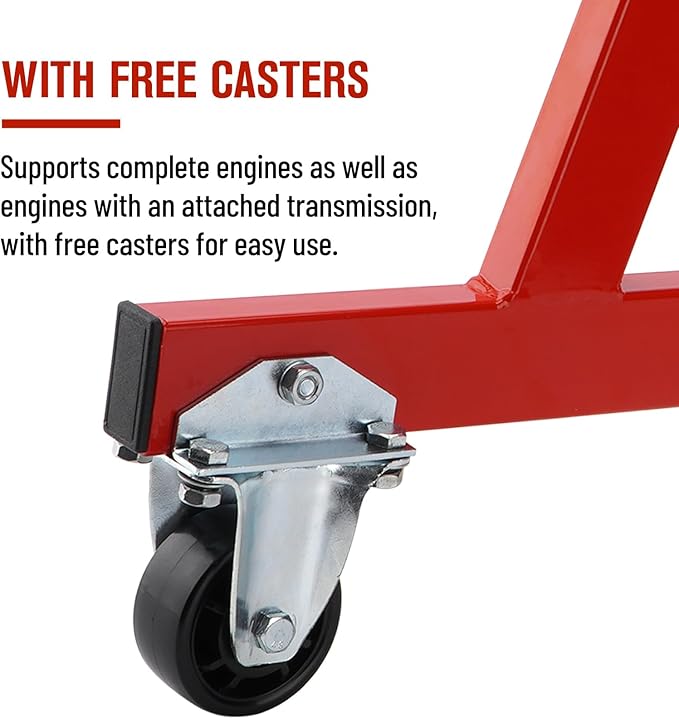 SPARKWHIZ Chevy V8 LSX Rolling Engine Storage Stand with Casters
