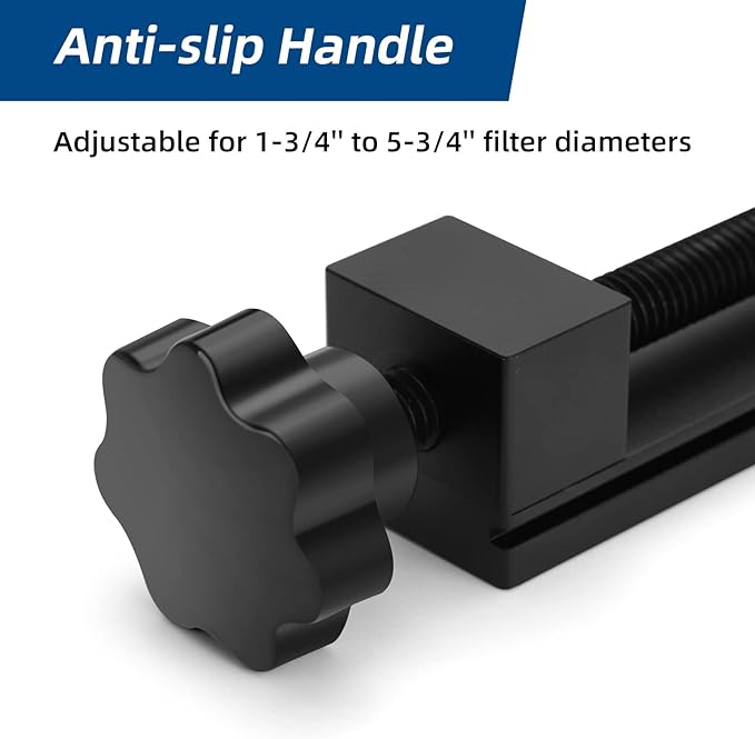 Oil Filter Cutting Tool, 66490 Oil Filter Cutter, Fits filter up to 5-1/2" in diameter. With one set of Nylon Vise Jaws.