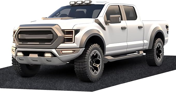 JERIA Oil Spill Mat (17x7.9 Ft) for Under Car Driveway Mats Oil Leaks Absorbent Oil Pad,Rubber Mat Garage Floor,Reusable,Waterproof Backing,Stain Resistant