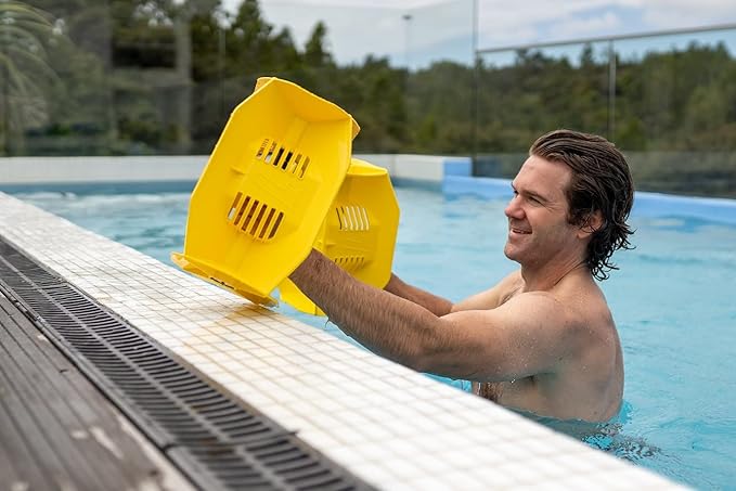 Hydro Tone - HYDRO-BELL Pool Weights for Water Exercise Pair | Water Weights | Functional Strength Training with Pool Weight | Aquatic Exercise Equipment | Quick Start Guide