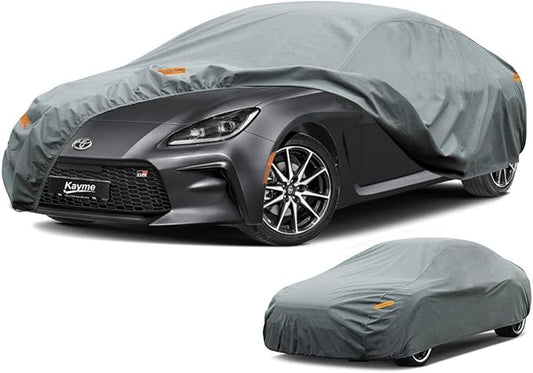 Kayme Heavy Duty Car Cover Custom Fit Toyota Celica Toyota 86 GR86, Waterproof All Weather for Automobiles, Full Exterior Covers Rain Sun UV Protection.