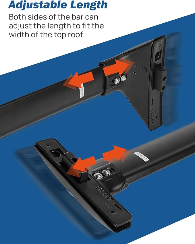 JOYTUTUS Lockable Car Roof Rack Cross Bars, Compatible with Toyota RAV4 2019-2025 with Factory Side Rail (Not Fit Adventure/Hybrid Woodland Edition/TRD Off-Road/22-24 LE), Aluminum Crossbars