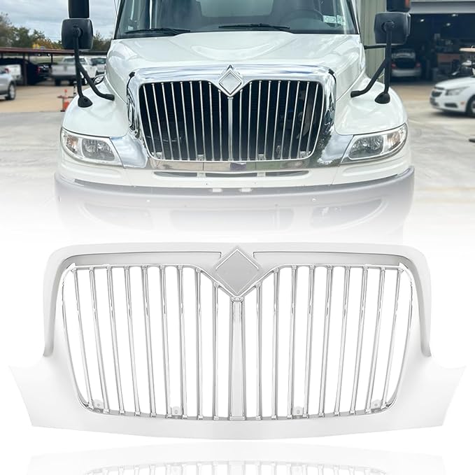 Chrome Grill Grille Compatible With 2001-2016 International Durastar 4300