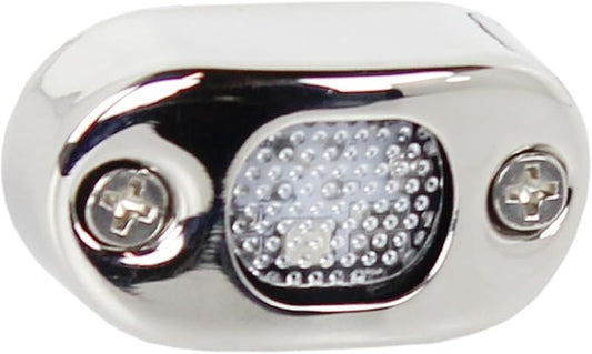Manufacturers' Select ITC Oblong Surface Mount Stainlless Steel Boat or RV LED Courtesy Light