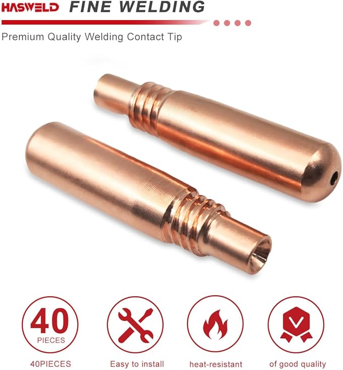 40PK T-M030 .030" Contact Tips for Miller MDX Acculock MDX-100 MDX-250 EZ-Select Millermatic & Multimatic MIG Welding Guns Parts TM030