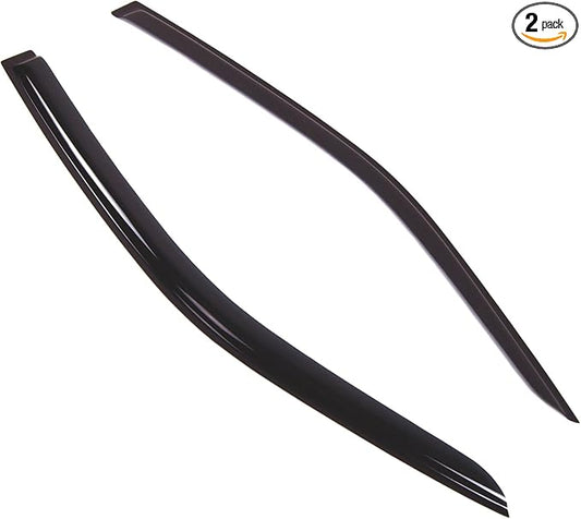 TuningPros Outside Mount Window Vent Visors Rain Guards Compatible with Lexus SC300 SC400 1992-2000 | Side Window Wind Deflectors Rain Shields | Smoke Tinted, 2 Pcs Set, DGWV-503