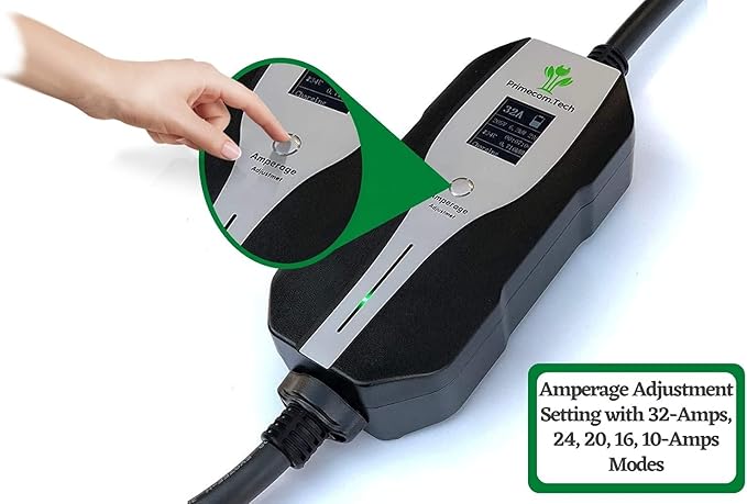 30 Feet Level 2 Primecom Electric Vehicle (EV) Charger (220/240V, 32Amp/40Amp) 32 and 40 Amp 6-50P. 10-50P & 14-50P (14-50P, 32 Amp)