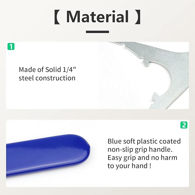 8" Fuel Filter Collar/Vent Cap Wrench for 482017 Compatible with Fuel Pro 482 483 485 487 488 & Shop Pro FXPInner with 8 inch Inner Diameter