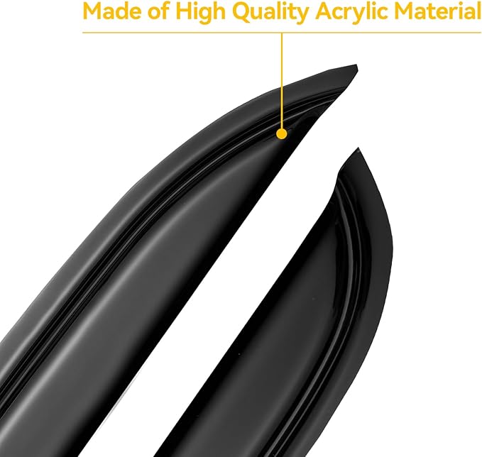 Window Rain Guards for 2007-2013 Chevy Silverado & GMC Sierra 1500, Out-Channel Window Vent Visors Shades Wind Deflectors for 07-14 Silverado & Sierra 2500HD/3500HD Extended Cab