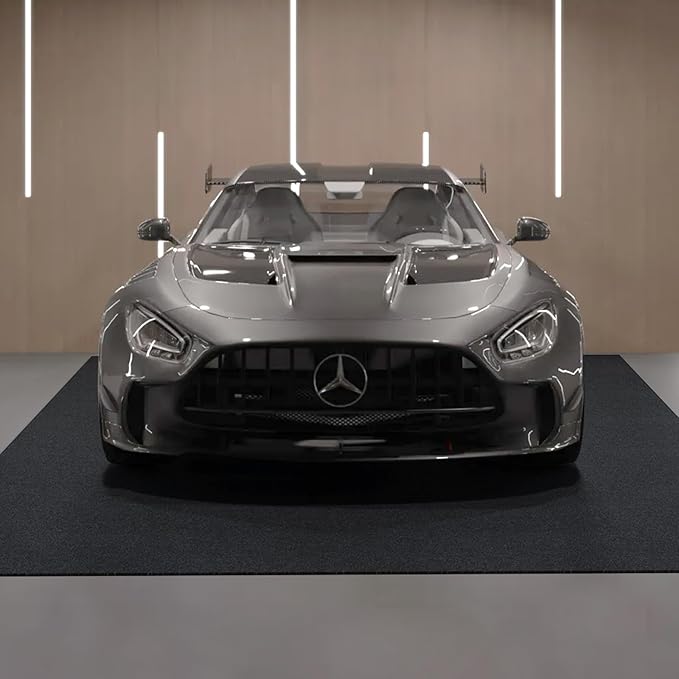 VEVOR Garage Floor Mat, 8'10"x22' Waterproof Protection from Water,Snow, Rain,Mud and Oil for Cars, Non-slip Heavy Duty Containment Mat with TPE Anti-Leak Backing & Easy to Clean & Cuttable