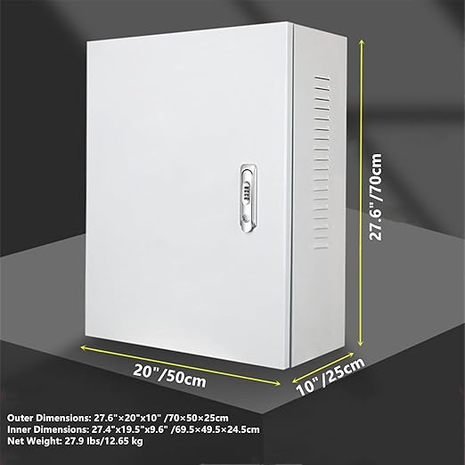 Charger Station for Tesla Gen 3 Wall Connector - 27.6'' x 20'' x 10'' Charging Box Cable Organizer - Indoor/Outdoor Wall Charger Protection Box - Waterproof & Dustproof