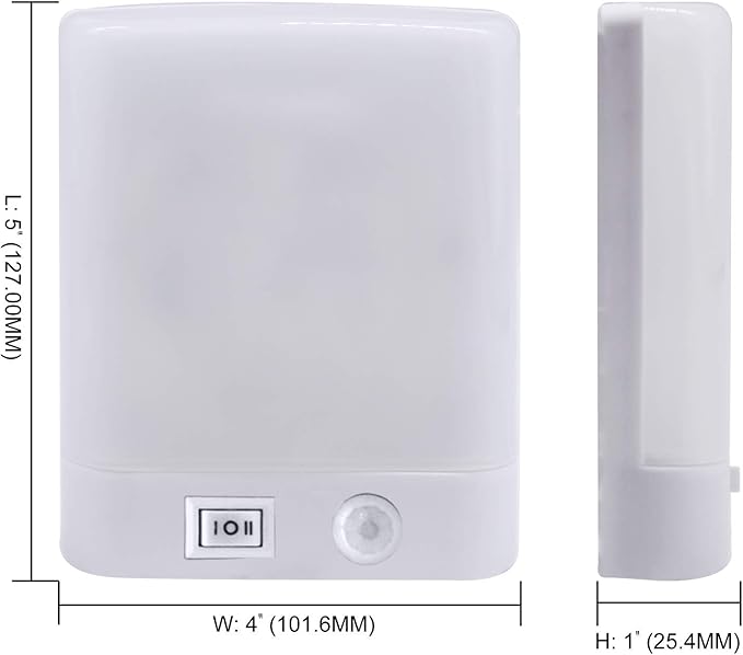 Facon Square RV Motion Sensor Light - 4W 280LM Warm White (3400K) 12V RV Interior Lighting, LED Ceiling Dome Lights for RV Camper Motorhome Boat