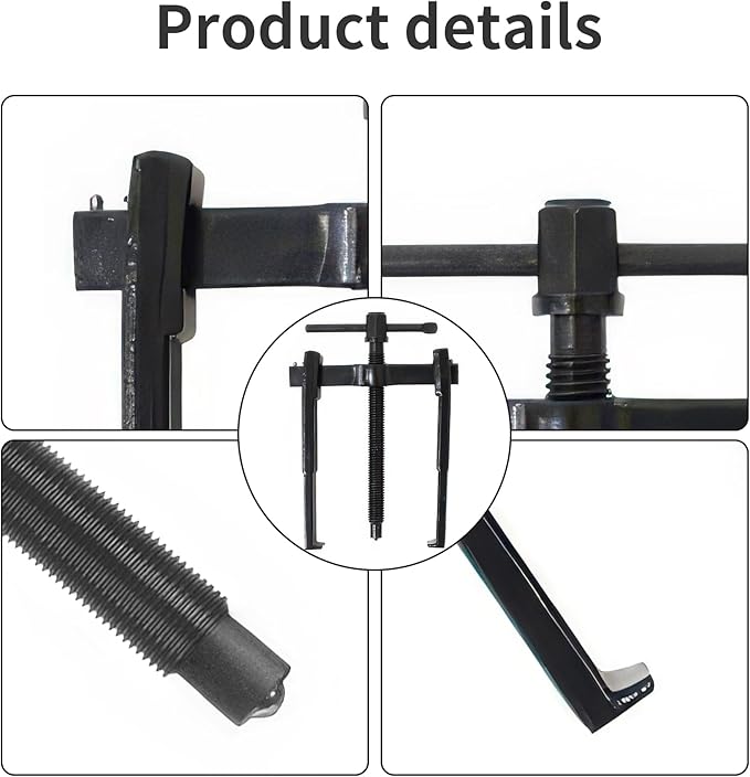 Beam 2 Jaw Puller 3.5" Universal Bearing Gear Pullers with 128mm T-Shaped Screw,High Carbon Steel Pullers,Adjuestable Pulley Removal Tool for Bearings/Flywheels/Pulleys Remove