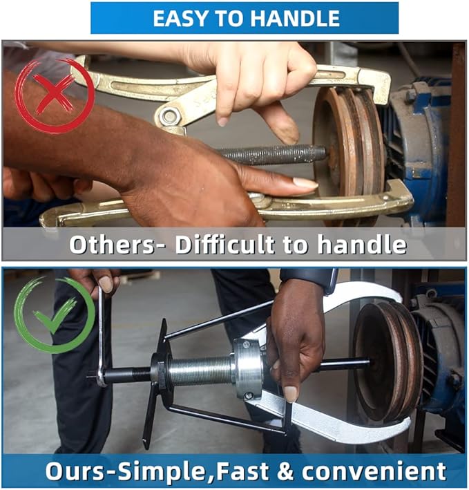 BESTOOL 2 Jaw Gear Puller,14 Ton Pulley Puller Tool,Removal Tool for Gears, Pulley, Flywheel