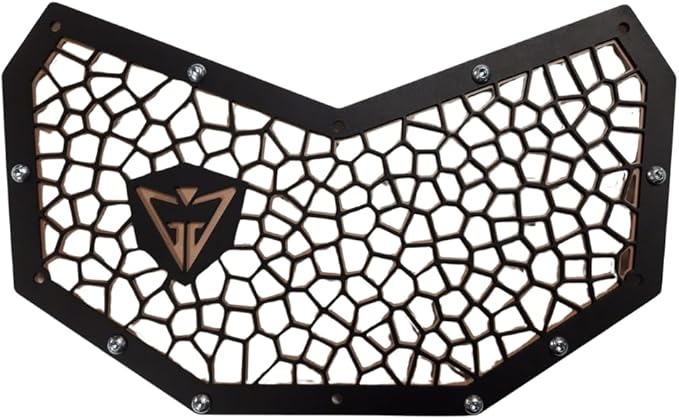 GAM Front Grill For Can Am Maverick X3 2017-2021 All Modals Radiator Guard Blue/Red/Orange/Mocha (Mocha)