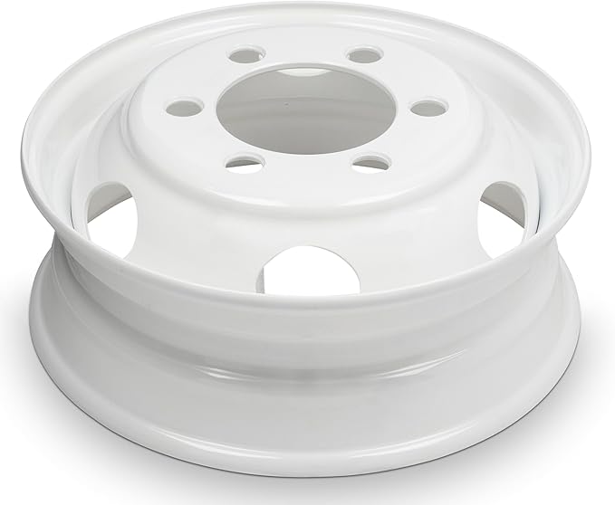 For 1995-2025 Isuzu NPR NQR NRR 19.5 Inch White Steel - Genuine OEM Rim - Road Ready Truck Wheel