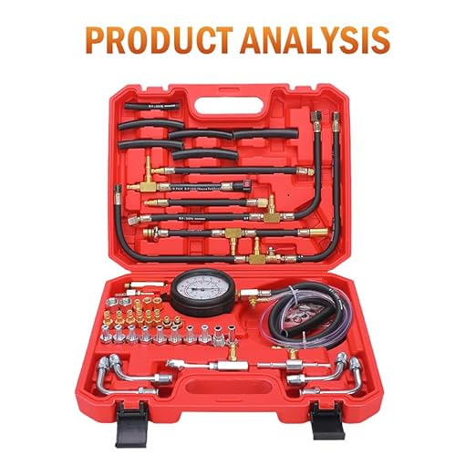 0-140PSIFuel Injection Pressure Tester Kit, Pro Fuel Pressure Tester Kit, Car Truck Motorcycle Diagnostic Tool